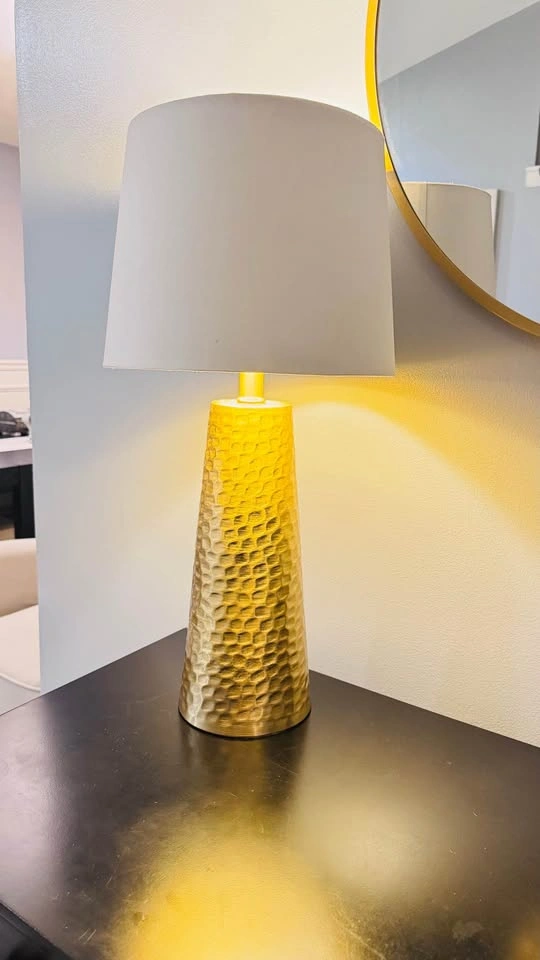 Console table, Gold mirror, table lamp and decor. For prices rea - photo 5