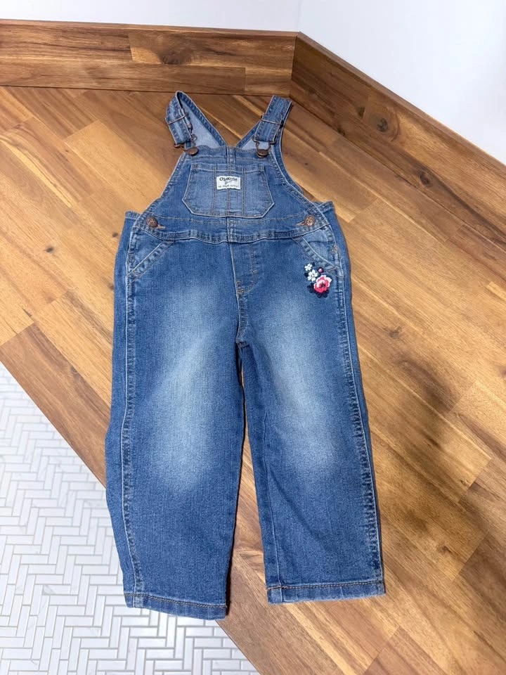 Girls 2T Jean Overalls from Oshkosh - photo 2