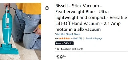Stick Vacuum + 7ah Hand Vac Combo - photo 3