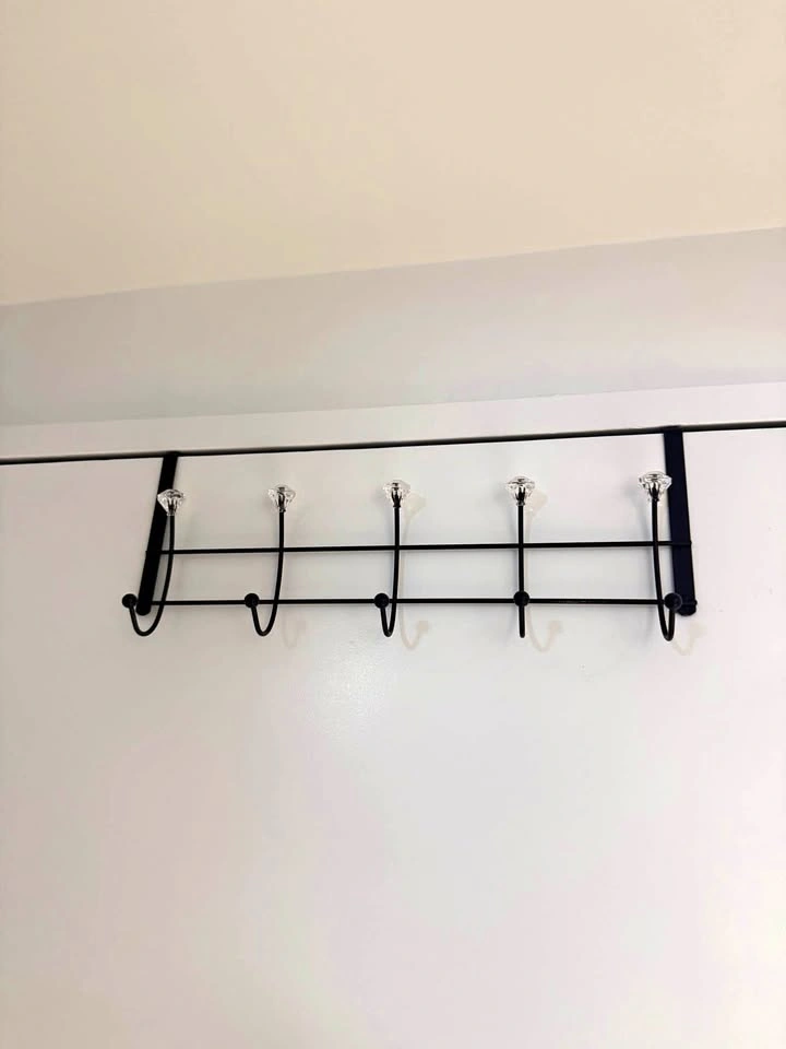 Black Over Door Hook Rack