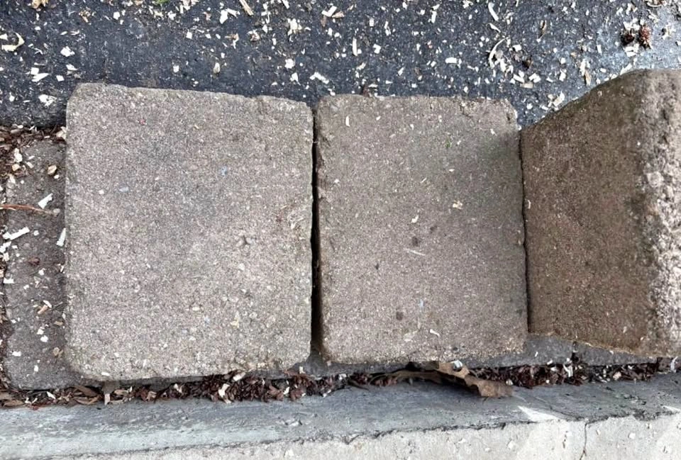 Grey Paver Stones approx 80 sq ft
