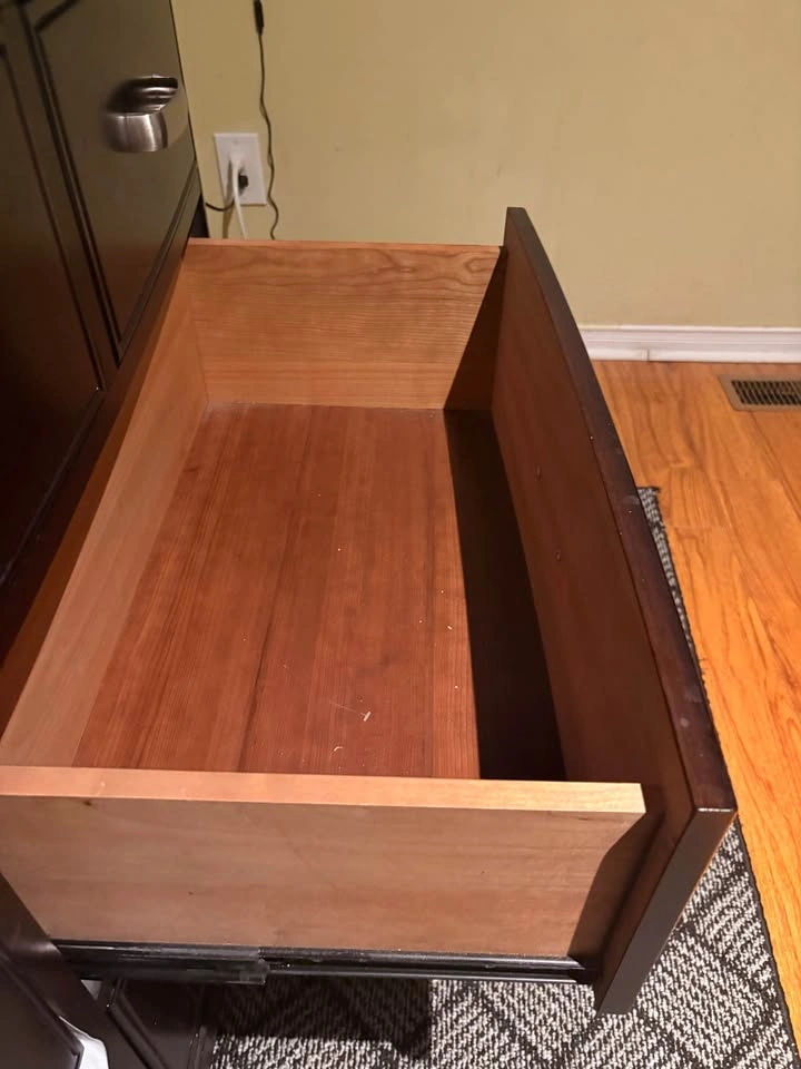 Dark Wood Dresser with Mirror - photo 3