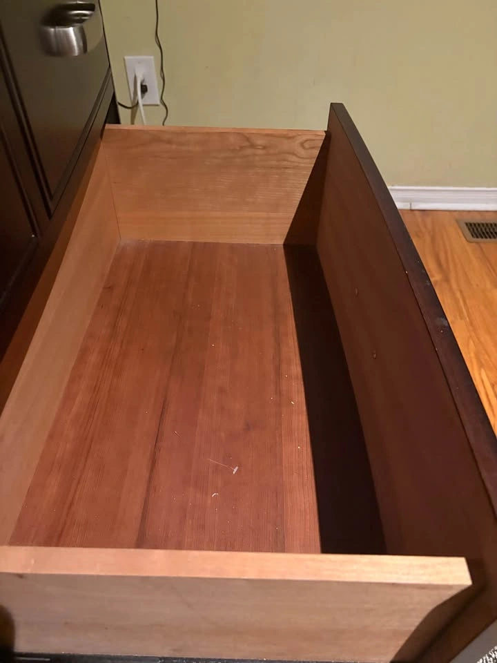 Dark Wood Dresser with Mirror - photo 4
