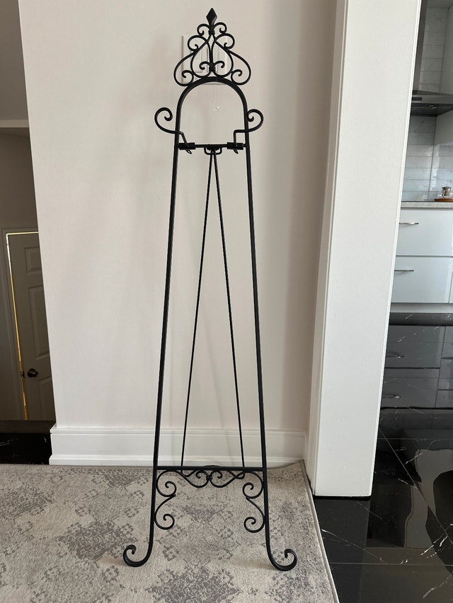 53" Decorative Metal Tripod Floor Easel Stand