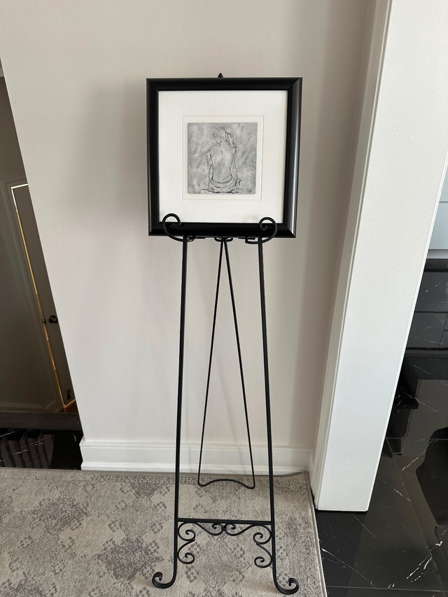 53" Decorative Metal Tripod Floor Easel Stand - photo 2