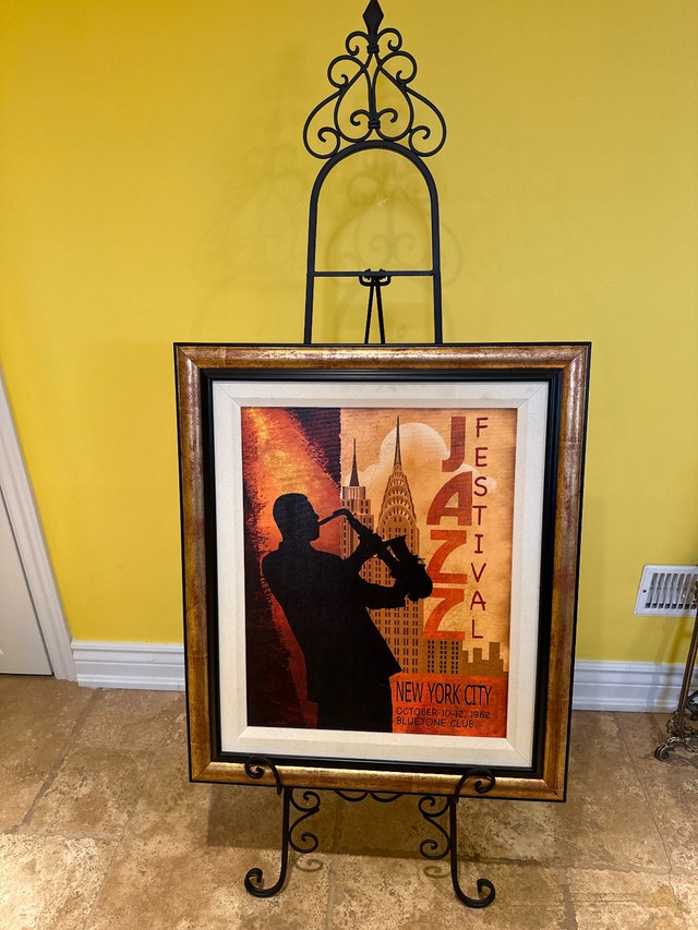 53" Decorative Metal Tripod Floor Easel Stand - photo 3