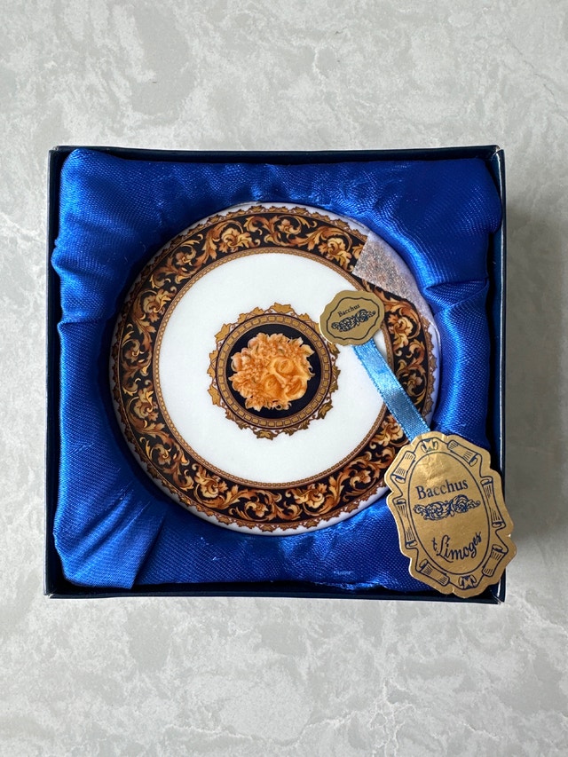 Limoges 24kt Bacchus Milano Porcelain Coasters (Set of 4)