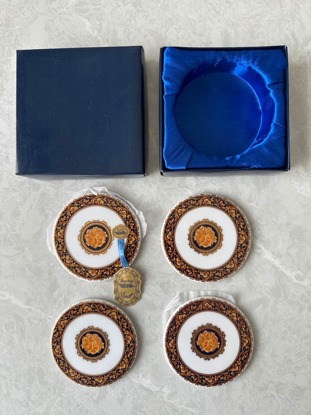 Limoges 24kt Bacchus Milano Porcelain Coasters (Set of 4) - photo 3