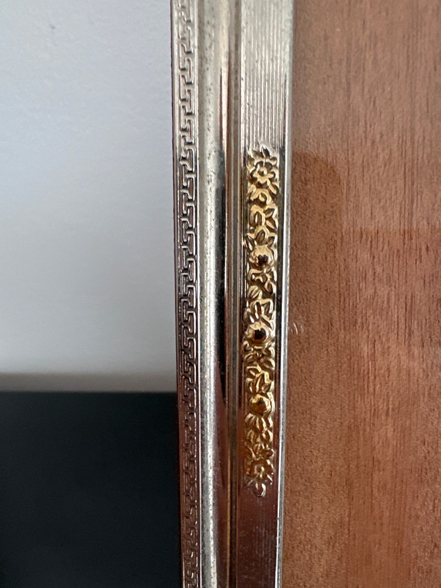 Silver plated metal picture frame - photo 3