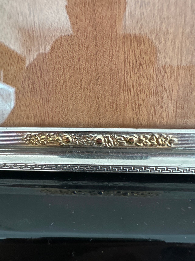 Silver plated metal picture frame - photo 4