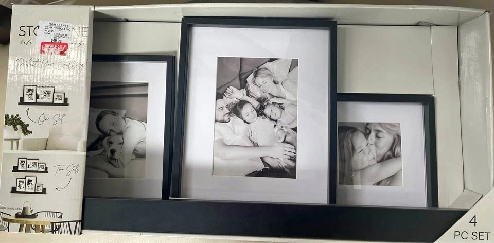 4 Piece Frame & Ledge Set