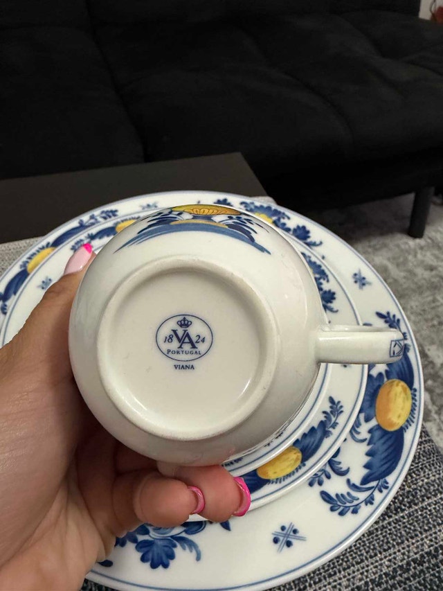 Vista Alegre Dinnerware Set - Blue & Yellow Floral - photo 3