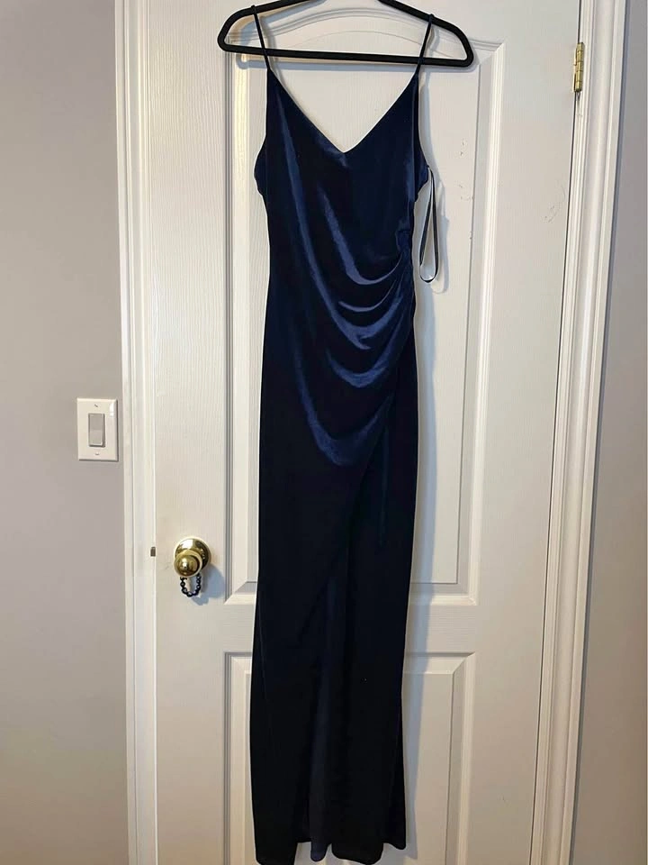 Betsy & Adam Velvet Evening Gown Size 10