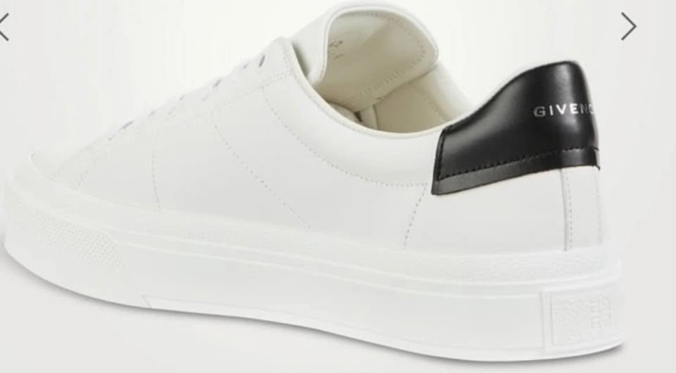 Givenchy White & Black Sport Lace-Up Sneakers - Size 10 - photo 5