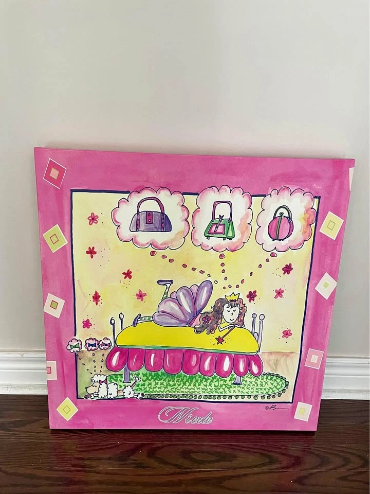 Custom Made Name Canvas Print - Nicole