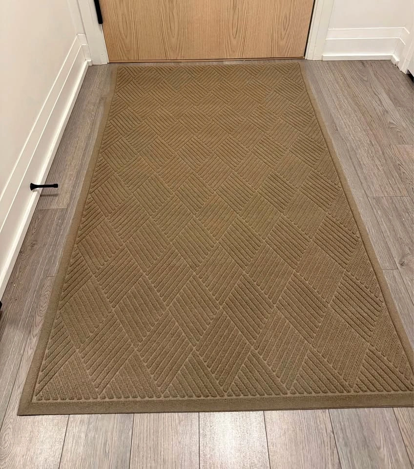 Brown Geometric Door Mat