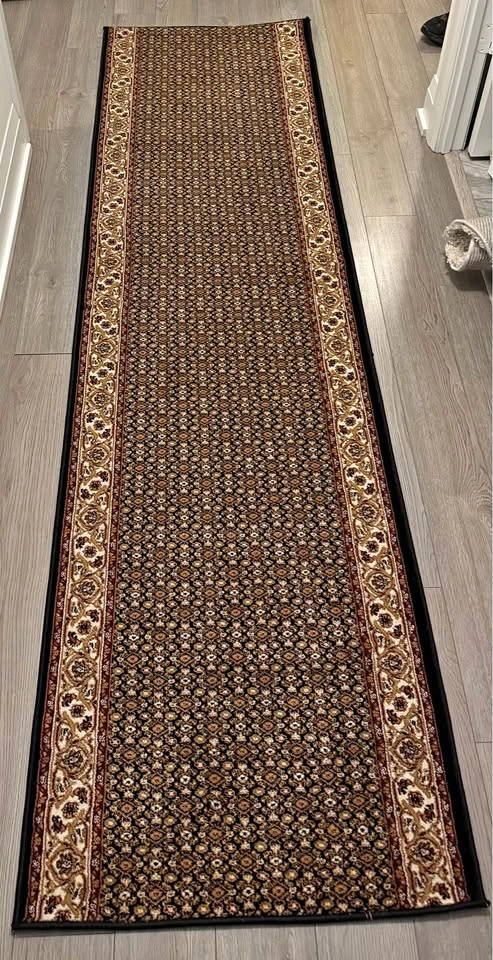 Dark Traditional Pattern Hallway Runner Rug
