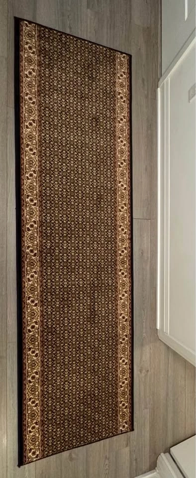 Dark Traditional Pattern Hallway Runner Rug - photo 2