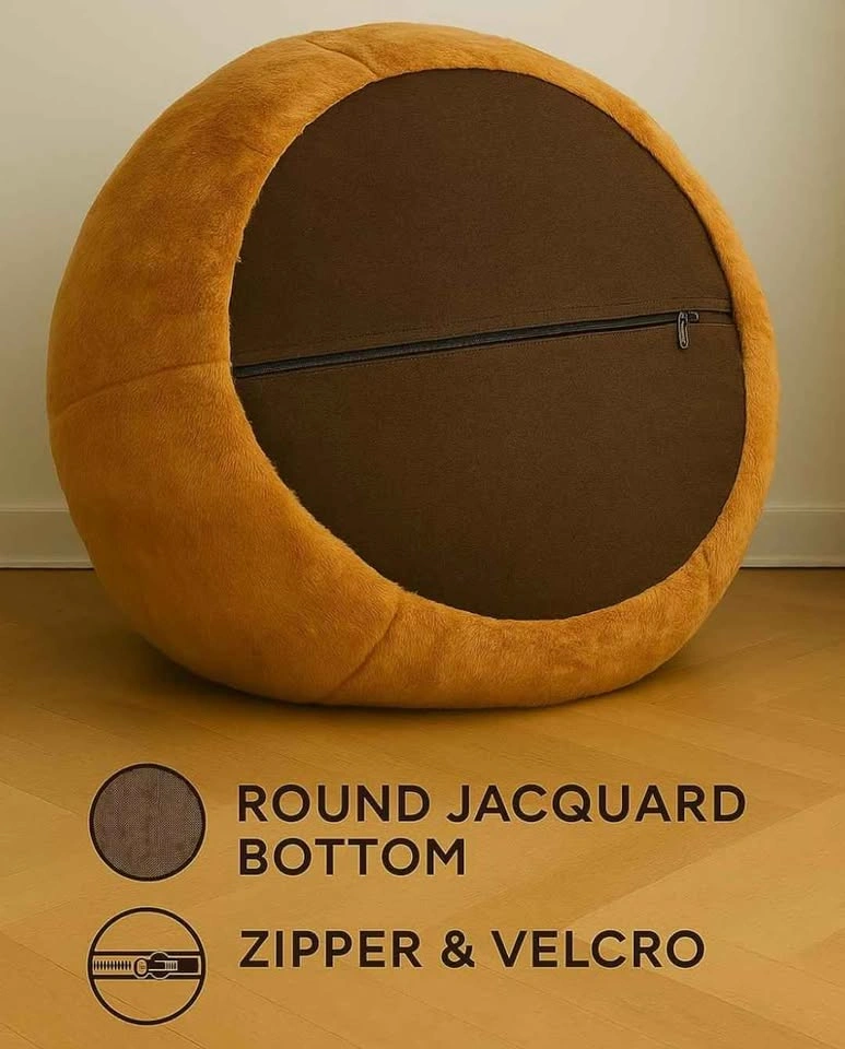 Luxury Faux Fur Bean Bag Chair - Ultra Comfortable - photo 2