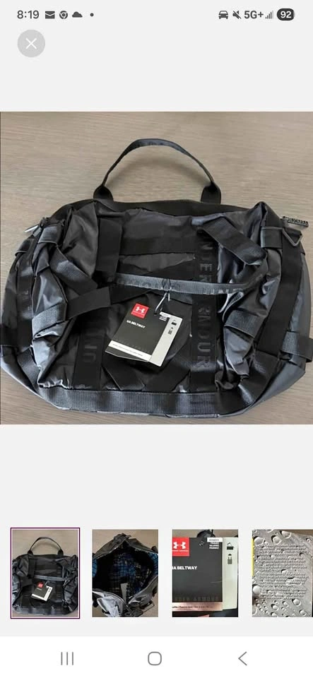 Women's Under Armour Beltway Storm Duffle Bag BNWT