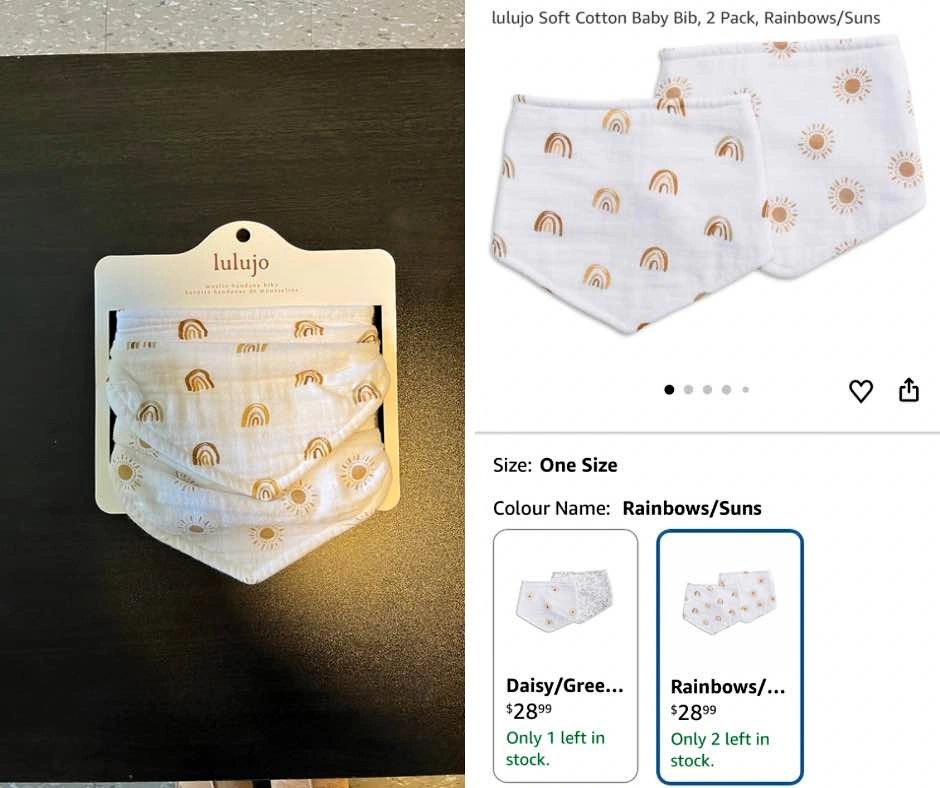 Lulujo Muslin Bandana Bibs