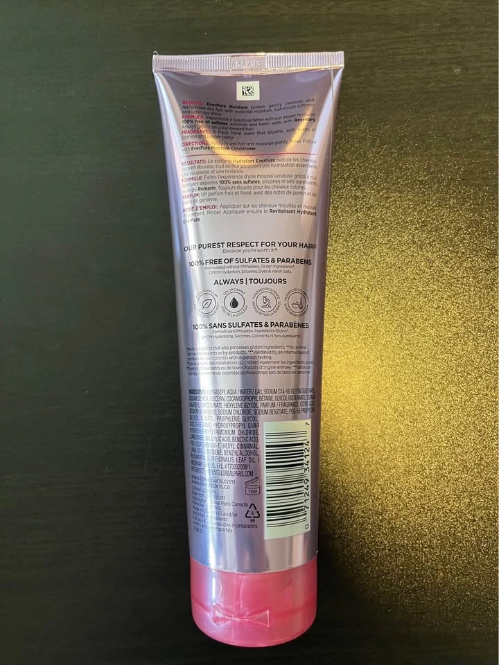 3 bottles of new L’ORÉAL EVER PURE Shampoo - photo 3