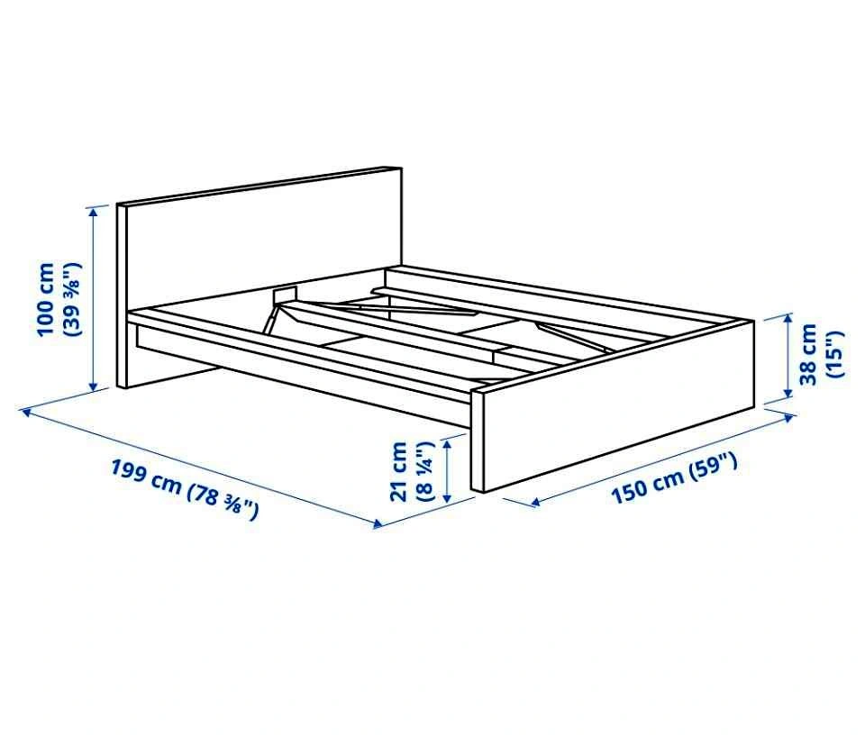 IKEA MALM FULL SIZE BED FRAME (EXCELLENT CONDITION)