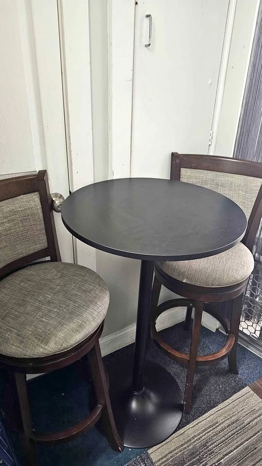 High chair and table