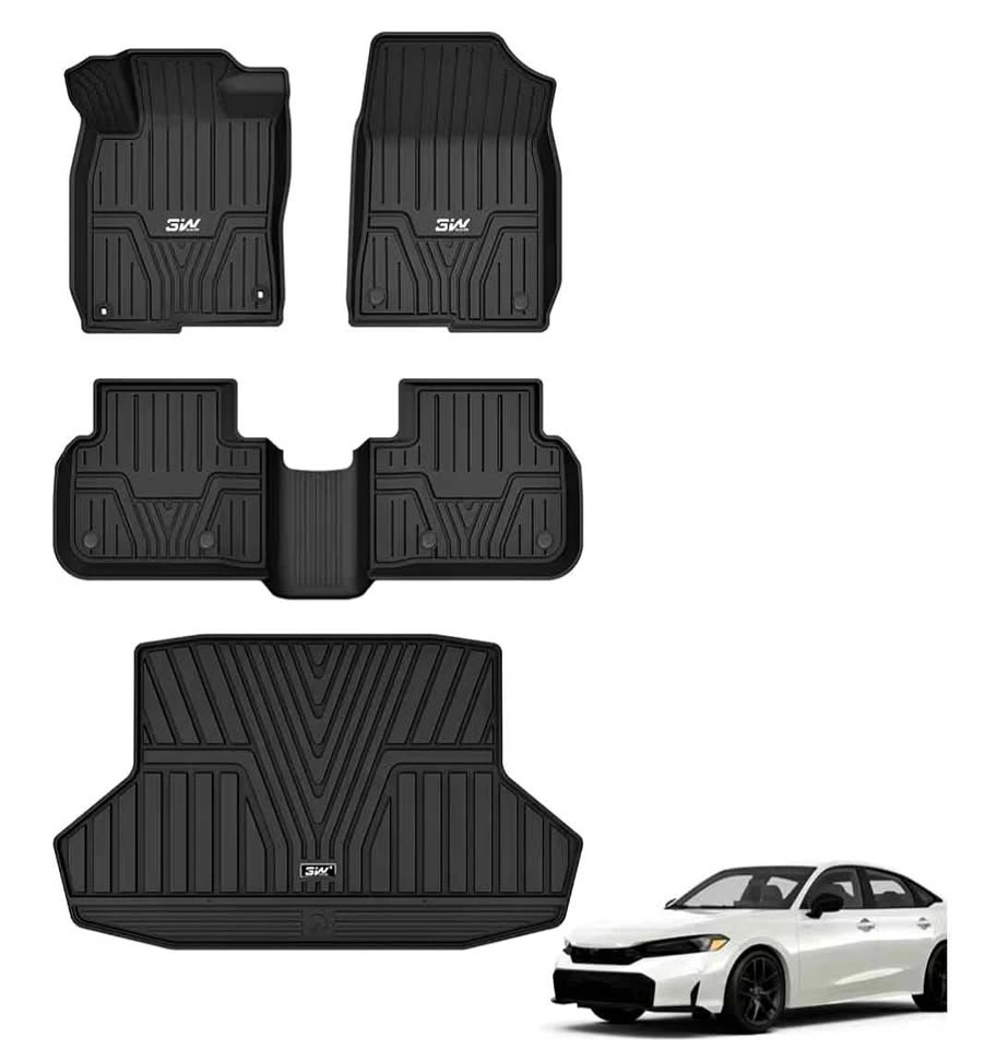 NEW 3W Floor Mats + Trunk Liner - 2022-2026 Civic Sedan/Integra