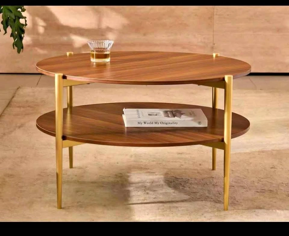 Brand New Round Glass Coffee Table - Mid-Century Modern