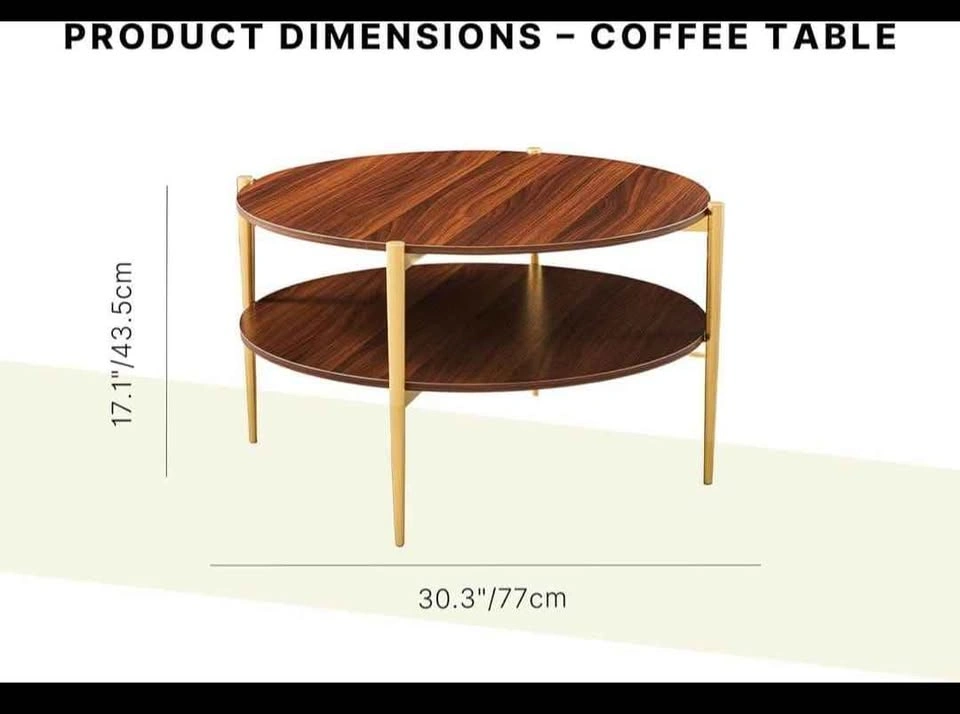 Brand New Round Glass Coffee Table - Mid-Century Modern - photo 2
