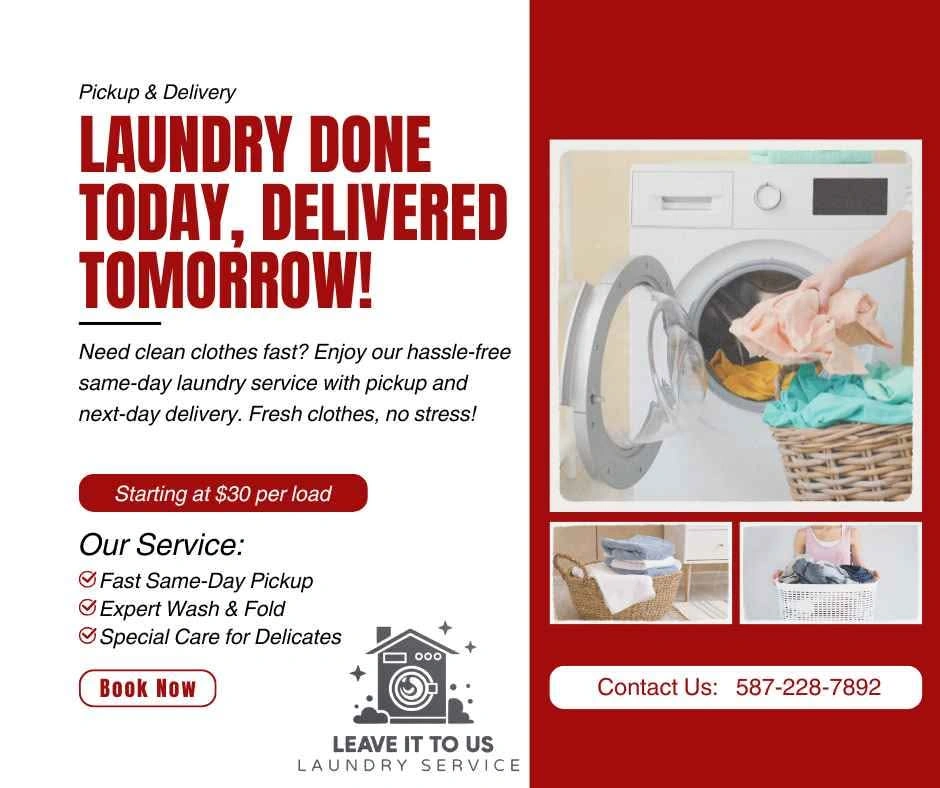Laundry service available