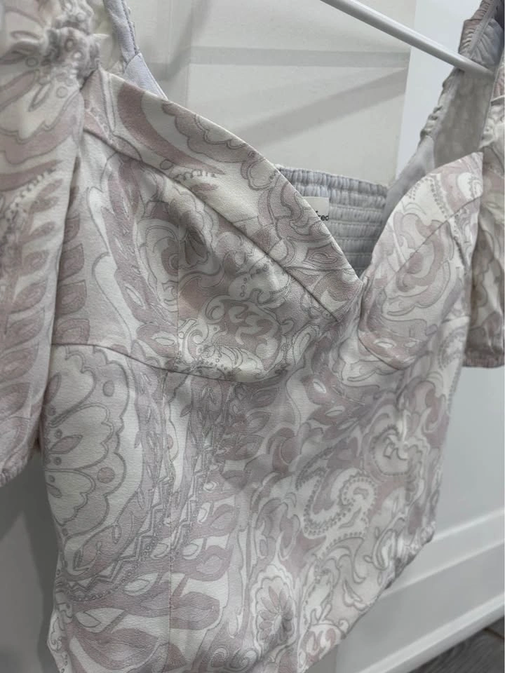 Wilfred Novella Paisley Short Sleeve Blouse Small - photo 2