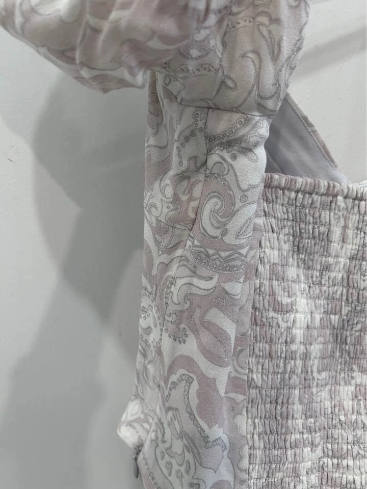 Wilfred Novella Paisley Short Sleeve Blouse Small - photo 3