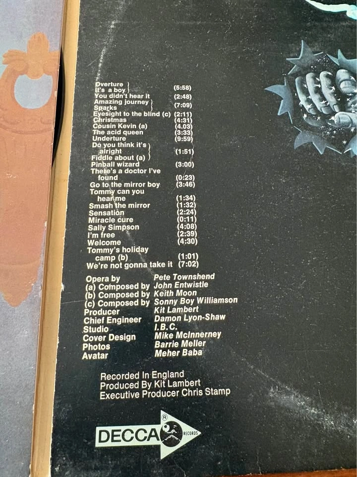 The Who - Tommy (1969 Original Vinyl) 2LP – Trifold Sleeve. - photo 2