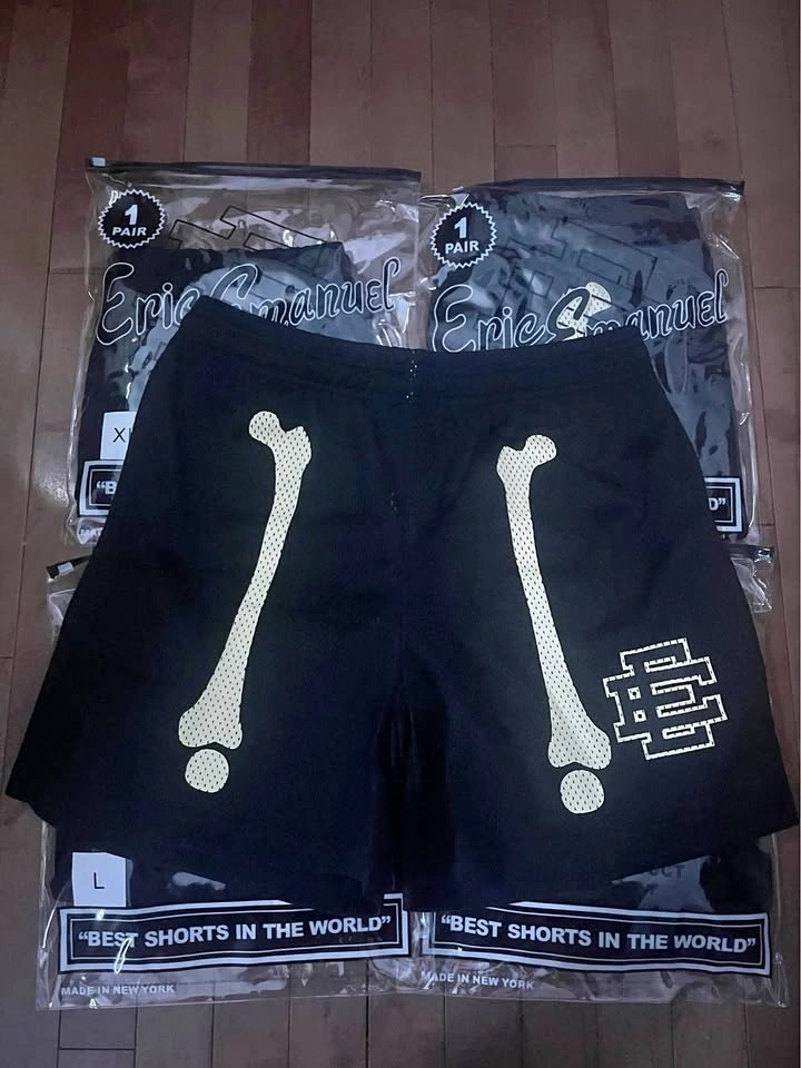 Eric Emanuel Bone Shorts Black L & XL