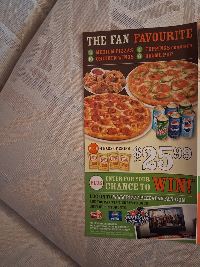 Vintage 2007 Pizza Pizza Coupon Flyer - Kids Love Cheese Promo - photo 3