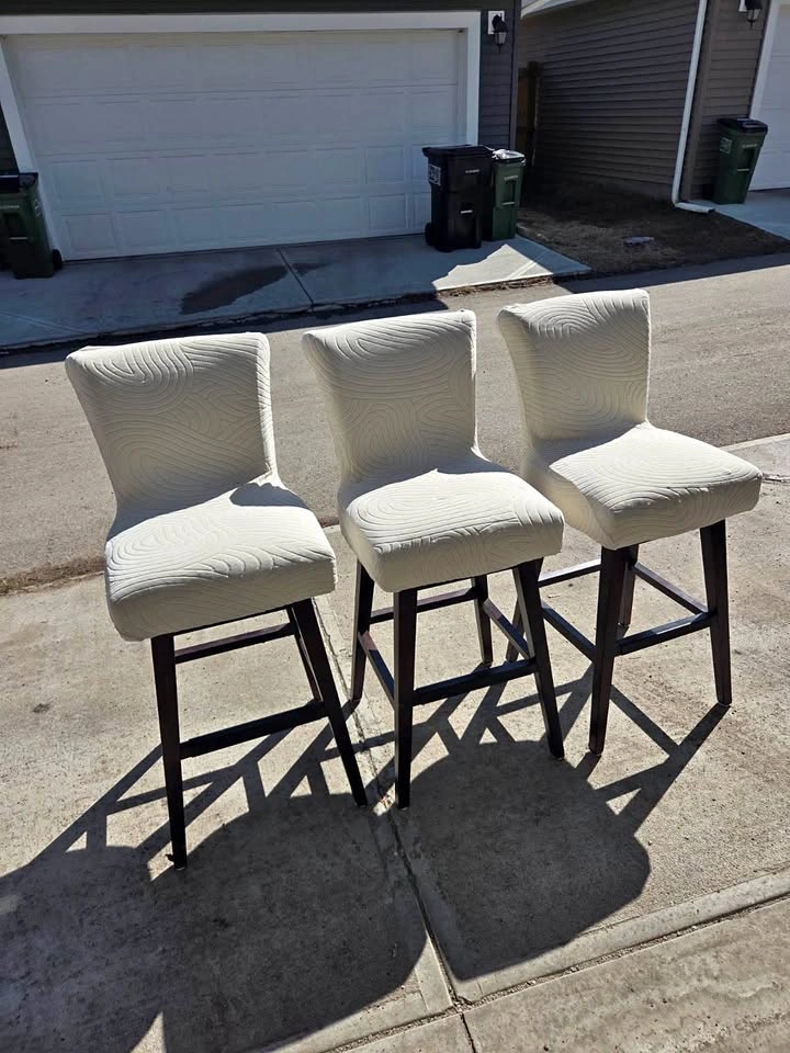 3 Ashley Furniture Swivel Bar Stools