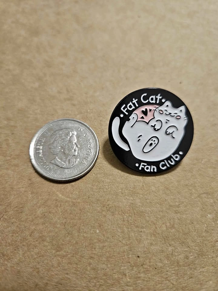 Fat Cat Fan Club Pin