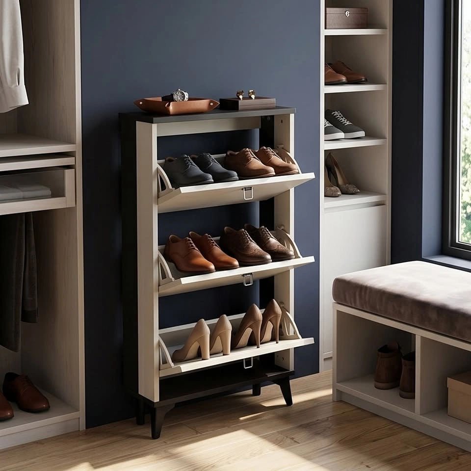 Entryway Shoe Storage Cabinet - Scandinavian Style - photo 2