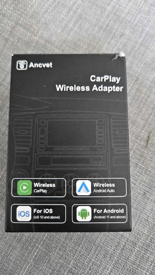 Ancvet Wireless CarPlay Android Auto Adapter