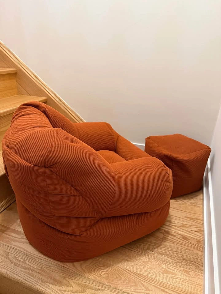 Cozy Bean Bag Chair with Ottoman - photo 4