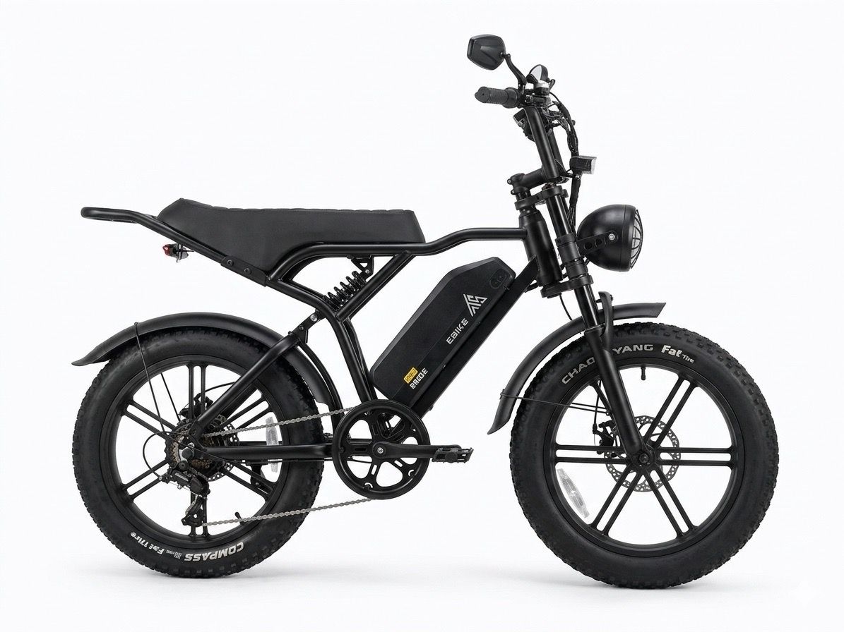 TST R002 PLUS 20" 1500W Full Suspension Moped E-Bike