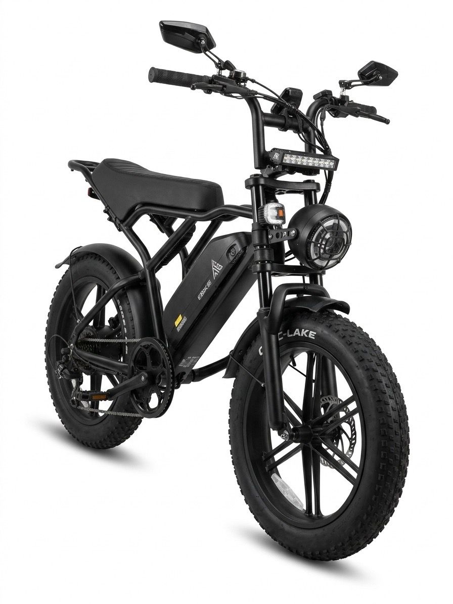 TST R002 PLUS 20" 1500W Full Suspension Moped E-Bike - photo 2