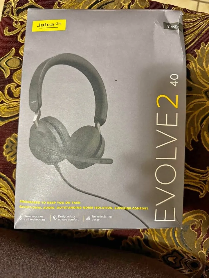 Jabra Evolve 2 40 Headset BNIB