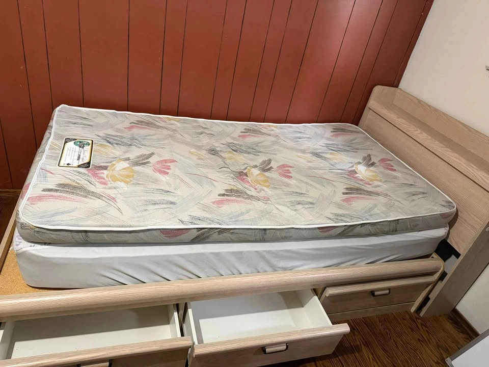 Twin Bed Frame with Drawers and Mattresses - photo 5