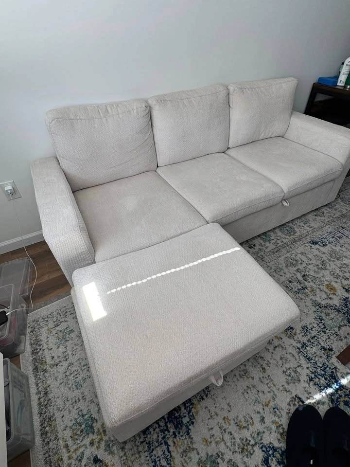 L Shaped Pullout Sofa with Storage - photo 2