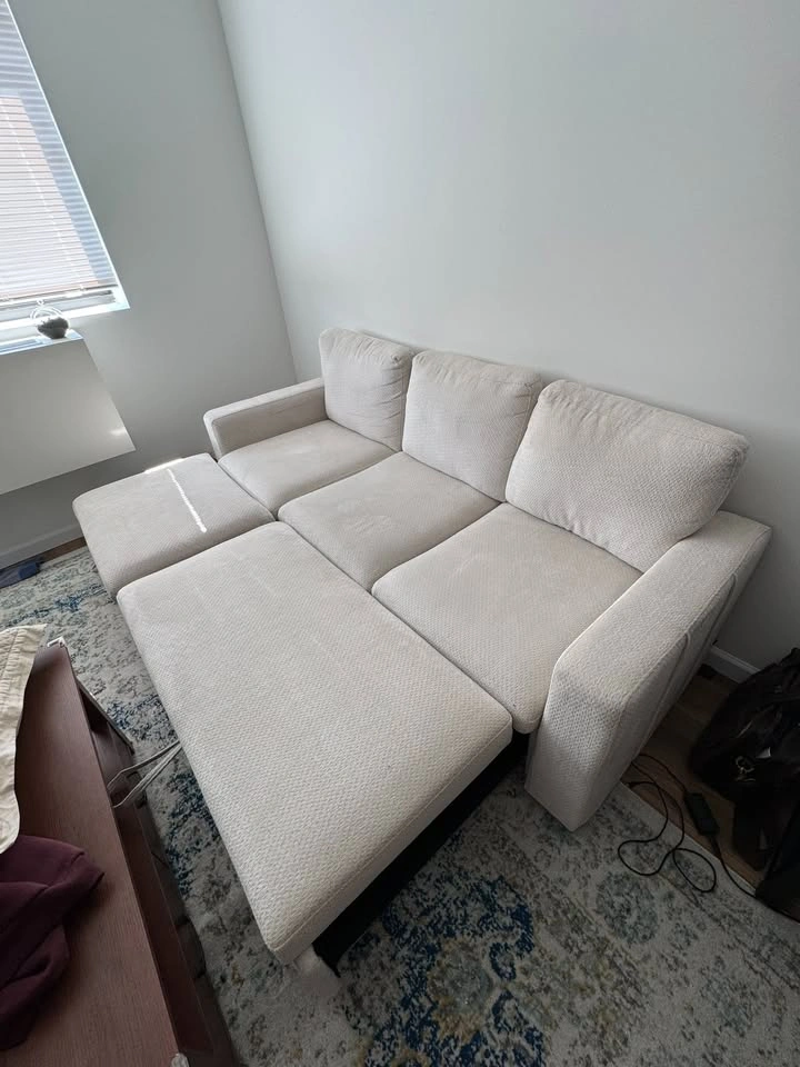 L Shaped Pullout Sofa with Storage - photo 5