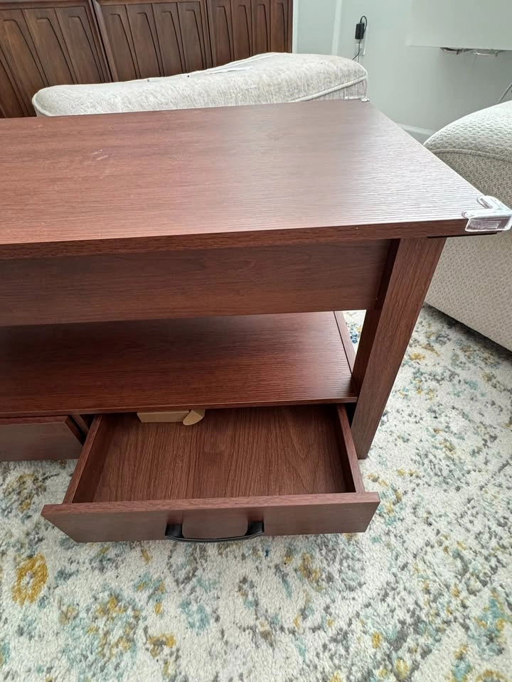 Expandable Coffee Table with Storage - photo 4