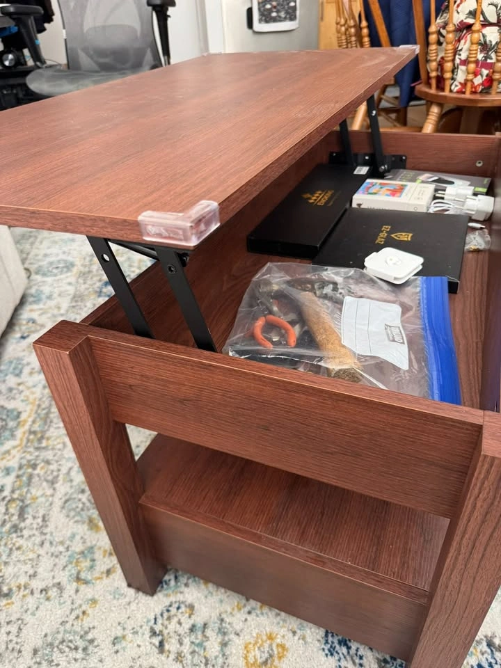 Expandable Coffee Table with Storage - photo 5